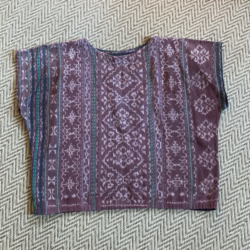 Vintage rug print shirt